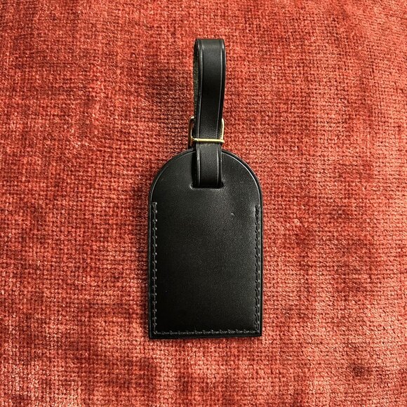 LOUIS VUITTON Luggage Tag and Poignet Black with Gold HW Large - Picture 6 of 6